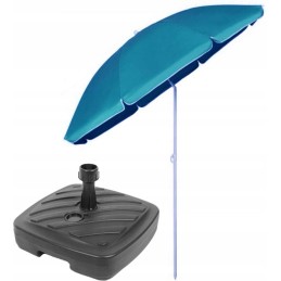 Strong large garden beach umbrella 180 cm in blue