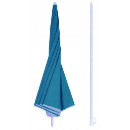 Strong large garden beach umbrella 180 cm in blue