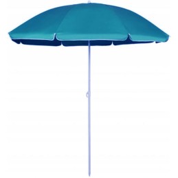 Strong large garden beach umbrella 180 cm in blue