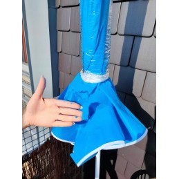 Strong large garden beach umbrella 180 cm in blue