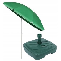 Tvirtas didelis sodo paplūdimio skėtis 180 cm, žalias