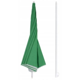 Tvirtas didelis sodo paplūdimio skėtis 180 cm, žalias