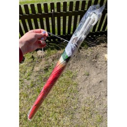 Folding sun umbrella 150cm garden balcony with tilt function watermelon