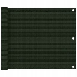 Balcony screen dark green 75x400 cm hdpe