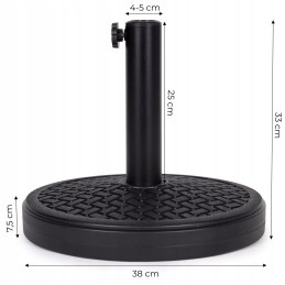 Lietussarga bāzes slodze dārzam un terasei: 12 kg