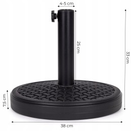 Vihmavarju aluskoormus aeda ja terrassile: 12 kg