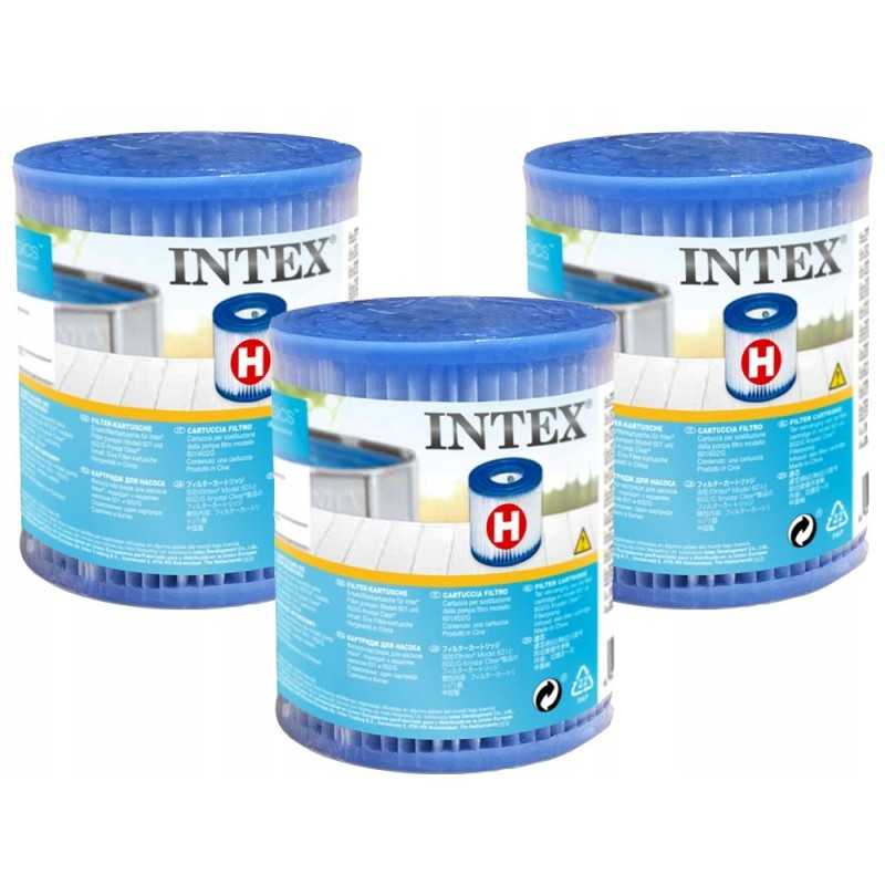 3x h filtro įdėklas intex 29007 baseino siurbliui