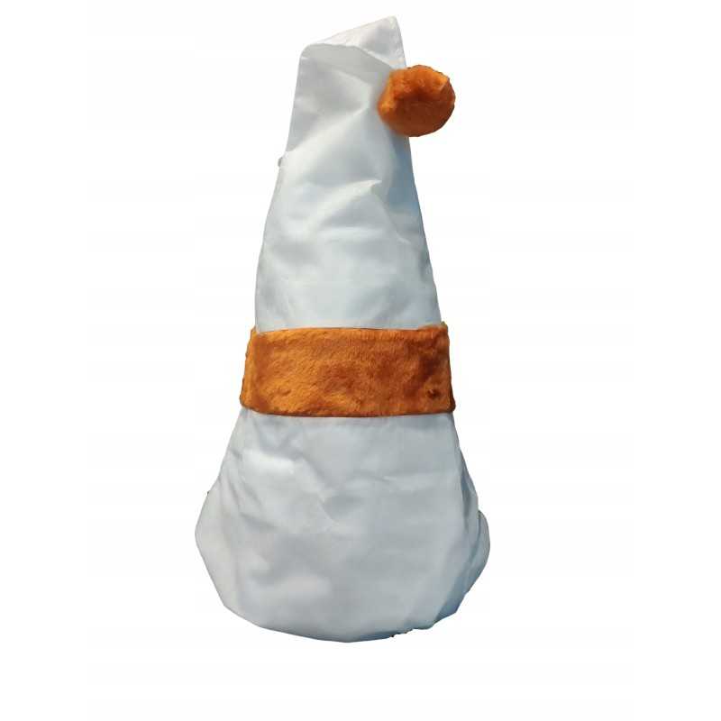 Apsauginis gaubtas, baltas ir raudonas dangtelis