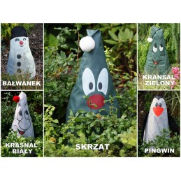 Apsauginis gaubtas, baltas ir žalias dangtelis