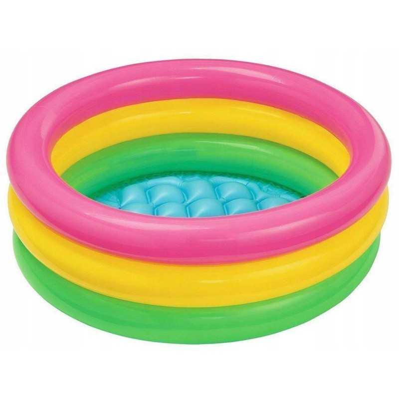 Intex vaikiškas pripučiamas irklavimo baseinas minkštu dugnu