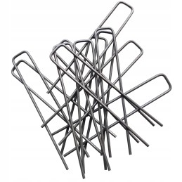 Metaliniai smeigtukai įvairių tipų agrotekstilei, agrotekstilei ir geotekstilei tvirtinti prie žemės, taip pat smeigtukai kurmių