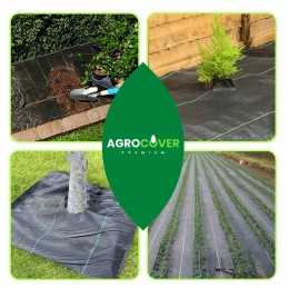 Agrotekstilė juoda agrotekstilė piktžolėms 3,20 m 90g/m2 UV storio stipri