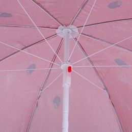 Garden beach umbrella adjustable 150cm folded watermelon