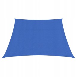 Sunshade sail hdpe, blue, 3/4 x 2 m