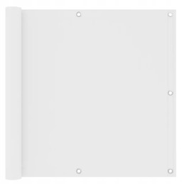 Balkono širma, balta, 90x300 cm, oksfordo audinio