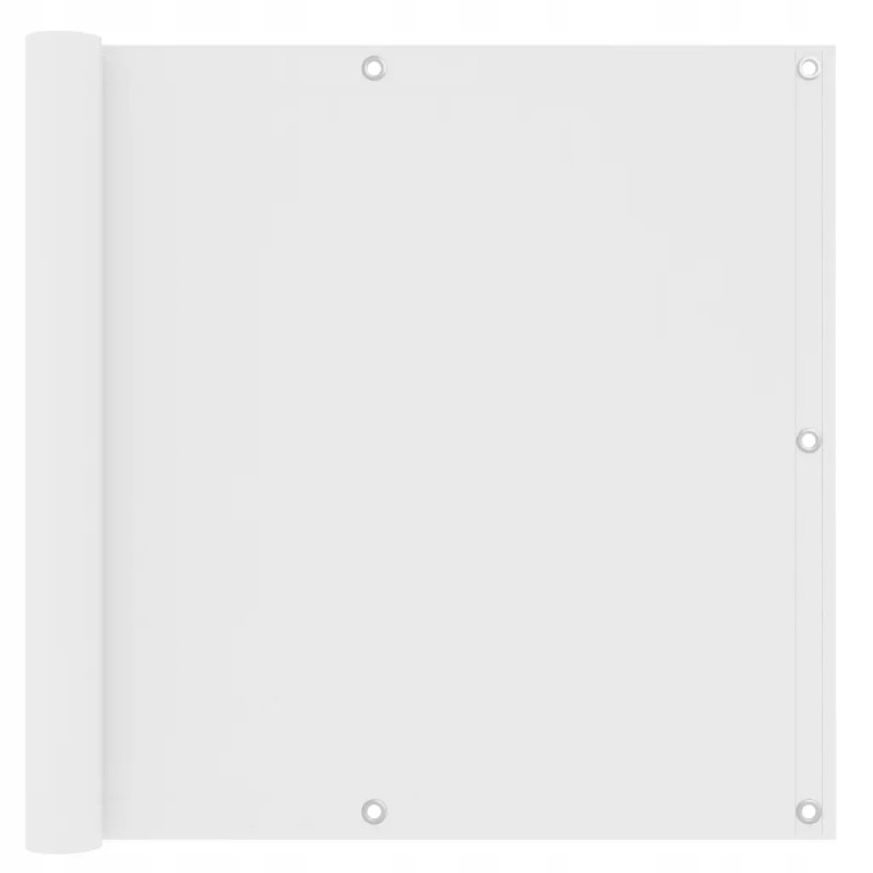 Balkono širma, balta, 90x300 cm, oksfordo audinio