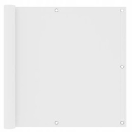 Balkono širma, balta, 90x300 cm, oksfordo audinio