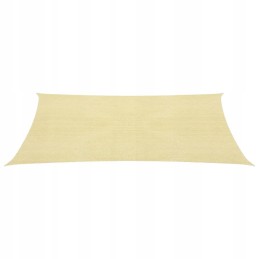 Vidaxl hdpe sodo burė kvadratinė 2x2 m smėlio spalvos