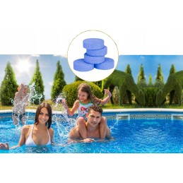 11in1 baseino chloro sūkurinė vonia daugiafunkcinės tabletės multi baseinas mėlyna 200g 1kg