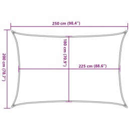 Pavėsinė burė 160g/m² smėlio 2x2,5m HDPE