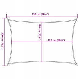 Pavėsinė burė 160g/m² smėlio 2x2,5m HDPE
