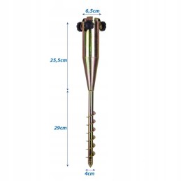 Base for umbrella mounting, metal, screw-in, 1032887