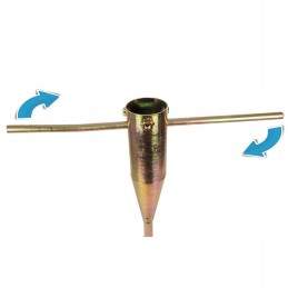 Base for umbrella mounting, metal, screw-in, 1032887