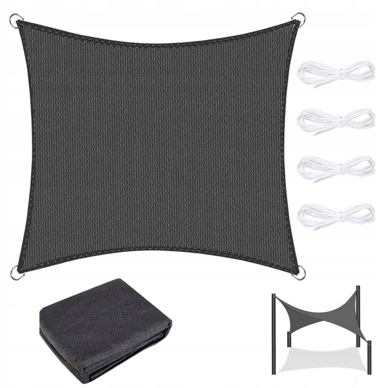 Šešėlis burės sodo skėtis vandeniui atsparus stačiakampis tentas 3x2m