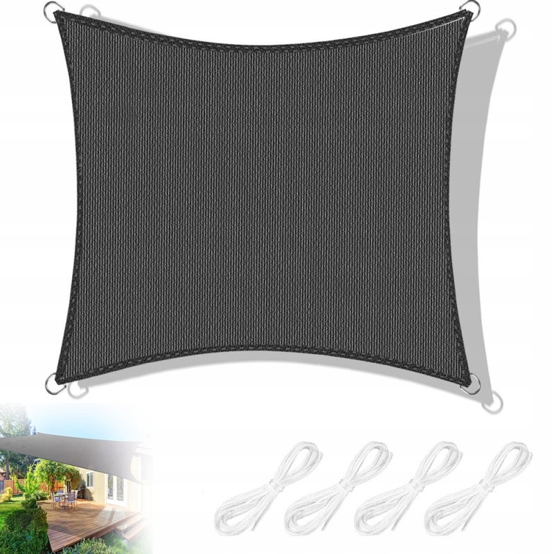 Sodo gaubtas burės vandeniui atsparus UV 3x2m stačiakampis atspalvis