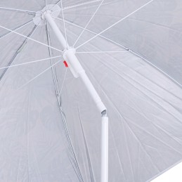 Reguliuojamas paplūdimio sodo skėtis, 150 cm, nulaužtais lapais