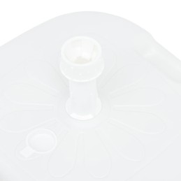 Umbrella base filled with water and sand 16 l white