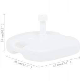 Umbrella base filled with water and sand 16 l white
