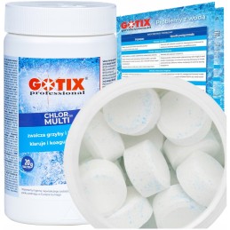 Chloras baseinams, sūkurinėms vonioms, SPA, tabletės, chemikalai baseinams, chloro tabletės, 1kg