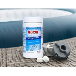 Aktyvus deguonis sūkuriniam baseinui, tabletės, chemikalai baseinui be chloro, 0 4kg