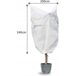 Gaubto užvalkalas iš agrotekstilės augalų apsaugos 240x200cm 80g/m² baltas