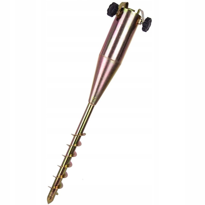 Garden umbrella mount, metal, screw-in