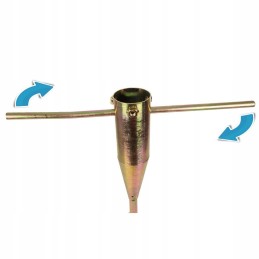Garden umbrella mount, metal, screw-in