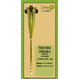 Garden umbrella mount, metal, screw-in