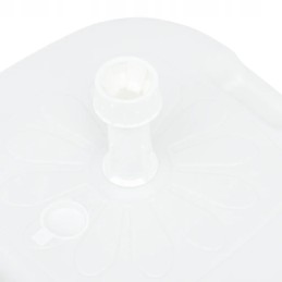 Vidaxl Umbrella Base Filled with Water and Sand 16 L White