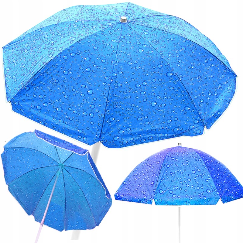 Sodo skėtis, paplūdimio raštas, lašeliai, skersmuo 225cm