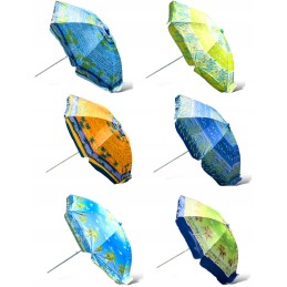 Sodo skėtis, paplūdimio raštas, lašeliai, skersmuo 225cm