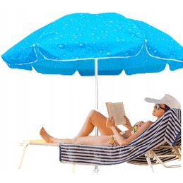 Sodo skėtis, paplūdimio raštas, lašeliai, skersmuo 225cm