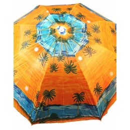 Sodo skėtis, paplūdimio raštas, lašeliai, skersmuo 225cm