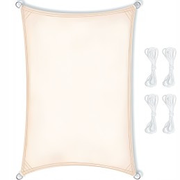 ✴️ Didelis UV atspalvio atspalvis Sail Garden vandeniui atsparus 3x4m smėlio spalvos✴️