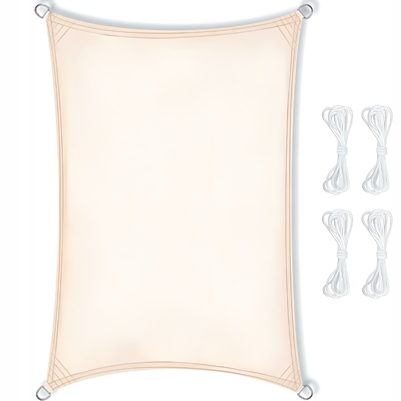 ✴️ Didelis UV atspalvio atspalvis Sail Garden vandeniui atsparus 3x4m smėlio spalvos✴️