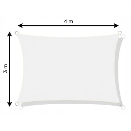 ✴️ Didelis UV atspalvio atspalvis Sail Garden vandeniui atsparus 3x4m smėlio spalvos✴️