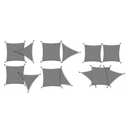 ✴️ Didelis UV atspalvio atspalvis Sail Garden vandeniui atsparus 3x4m smėlio spalvos✴️