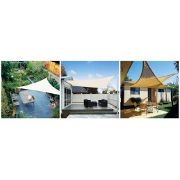 ✴️ Didelis UV atspalvio atspalvis Sail Garden vandeniui atsparus 3x4m smėlio spalvos✴️