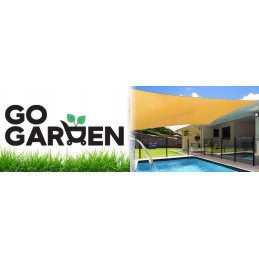 ✴️ Didelis UV atspalvio atspalvis Sail Garden vandeniui atsparus 3x4m smėlio spalvos✴️