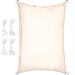 ✴️ Didelis UV atspalvio atspalvis Sail Garden vandeniui atsparus 3x4m smėlio spalvos✴️